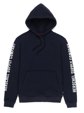 Trui Herschel Supply Co. Men's Pullover Hoodie Sleeve Print Black White