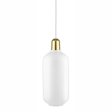 Hanglamp Normann Copenhagen Amp Large White Brass