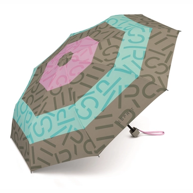 Regenschirm Esprit Super Mini E Stripe Rosa Aqua