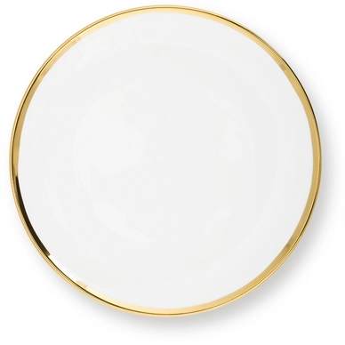 Ontbijtbord VT Wonen White Gold 20 cm (Set van 2)