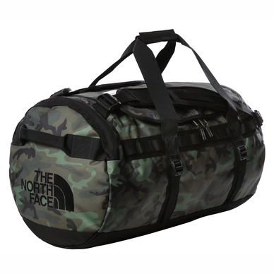 Reisetasche The North Face Base Camp Duffel M Thyme Brushwood Camo Print TNF Black