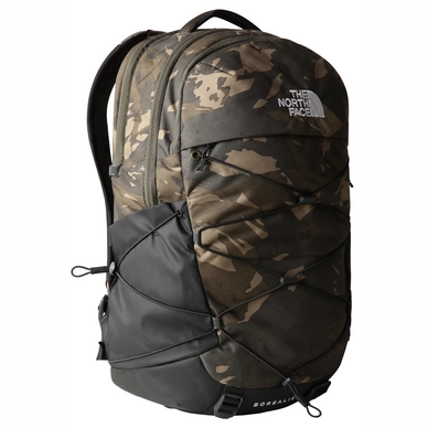 Rugzak The North Face Borealis New Taupe Green Snowcap Mountains Print TNF Black