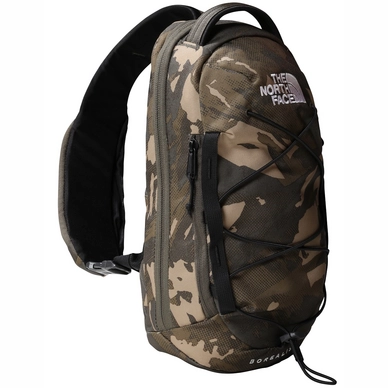 Rugzak The North Face Borealis Sling New Taupe Green Snowcap Mountains Print TNF Black