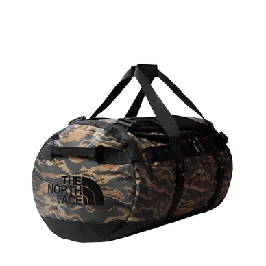 Travel Bag The North Face Base Camp Duffel M New Taupe Green Painted Camo  Print TNF Black