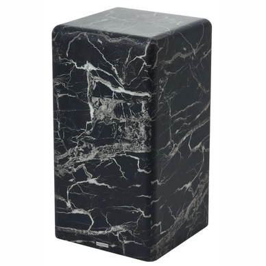 Pillar POLSPOTTEN Marble Look Black Small