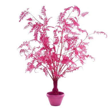 Kunstplant POLSPOTTEN Fern In Pot Pink Large