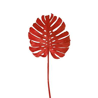 Kunstplant POLSPOTTEN Monstera Leaf Red