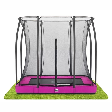 Trampoline Salta Comfort Edition Ground Pink 153 x 214 + Safety Net