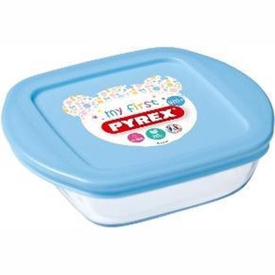 Food Container Pyrex My First Pyrex Round Transparent Blue 0.35 L