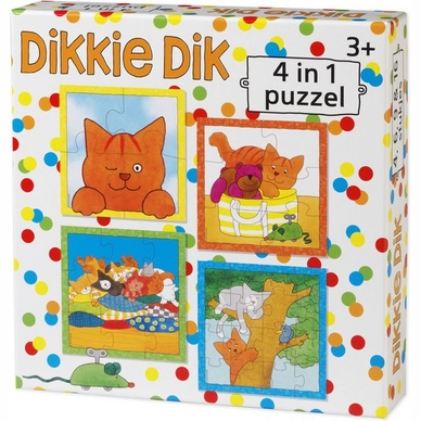Puzzel Non License Dikkie Dik 4-in-1 (35 stukjes)