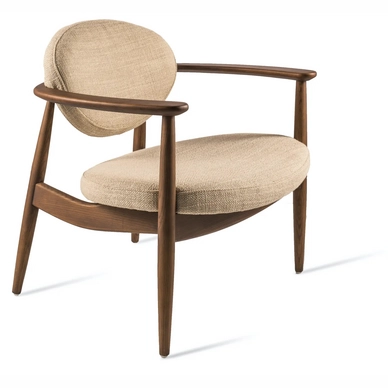 Chair POLSPOTTEN Roundy Fabric Smooth Beige