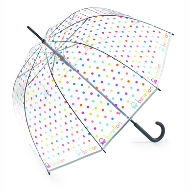 Paraplu Benetton Long AC Domeshape Multidots