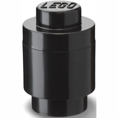 Opbergbox LEGO Brick 1 Rond Zwart