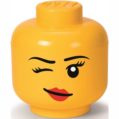 Indirect Zakenman ijsje Opbergbox LEGO Hoofd Whinky Groot Geel | Etrias.nl