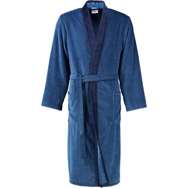 Badjas Cawö 5840 Kimono Men Blauw