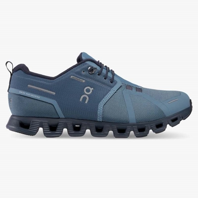 Sneaker On Running Damen Cloud 5 Waterproof Metal Navy 22