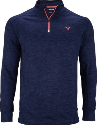 Badmintonshirt Victor Men Longsleeve 5918 Blue Melange