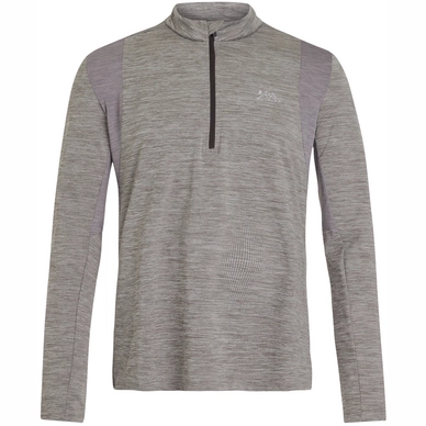 Skipully Protest Men Strayed 1/4 Zip Top Dark Grey Melee