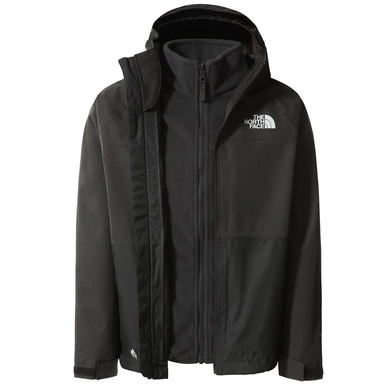 Jas The North Face Boys Vortex Triclimate Asphalt Grey White Heather