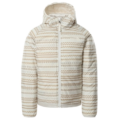 Jas The North Face Girls Printed Reversible Perrito Gardenia White Metallic
