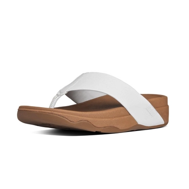 FitFlop Surfa Leather Urban White