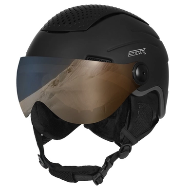 Skihelm STX Helmet Visor Black Grey