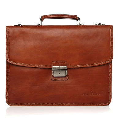 Laptoptas Castelijn & Beerens Verona Lichtbruin 15,6"