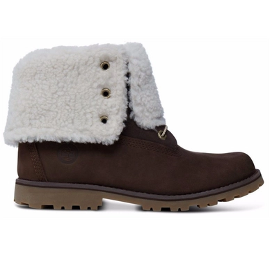 Timberland 6 inch Waterproof Shearling Boot Youth Brown