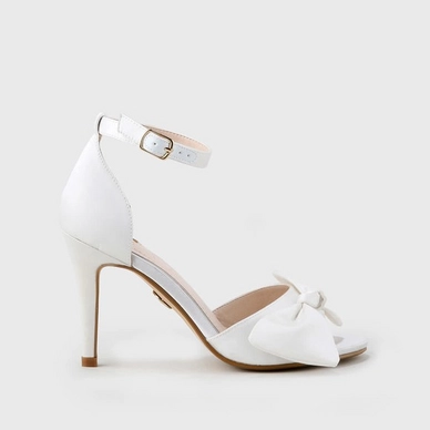 Buffalo Amelia White Satin Leather