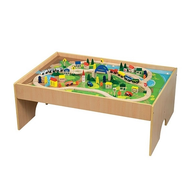 Treinset All Aboard Wooden Train Table