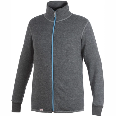 Sweatjacke Woolpower Full Zip Jacket 400 Grey Turquoise