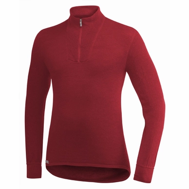 Sweatshirt Woolpower Zip Turtleneck 200 Red