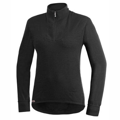 Sweatshirt Woolpower Zip Turtleneck 400 Black