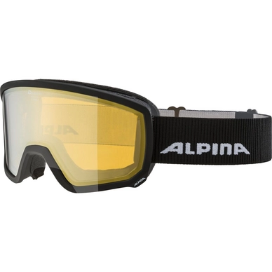 Masque de Ski Alpina Scarabeo Black Matt / HM Gold Zyl