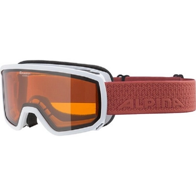 Skibril Alpina Scarabeo S DH White Coral