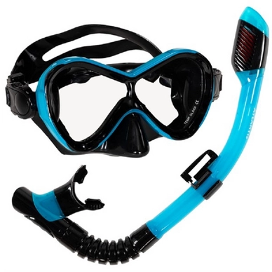 Schnorchelset Atlantis Abaco Black/Turquoise