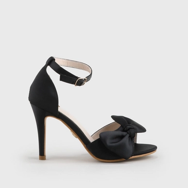 Buffalo Amelia Black Satin Leather