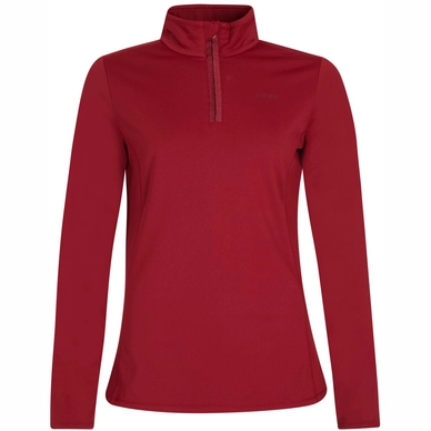 Ski Jumper Protest Women Fabriz 1/4 Zip Top Red Wine Bordeaux