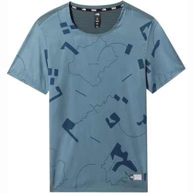 T-Shirt The North Face Printed Sunriser S/S Shirt Goblin Blue Trail Marker Print Herren