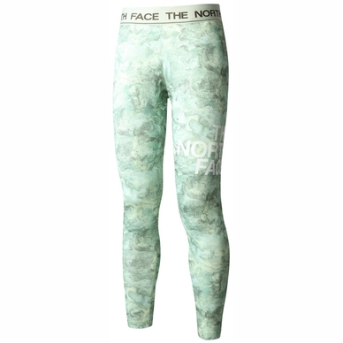 Legging The North Face Women Flex Mid Rise Tight Lime Cream Grit Texture Print