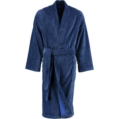 Badjas Cawö 800 Uni Kimono Men Donkerblauw