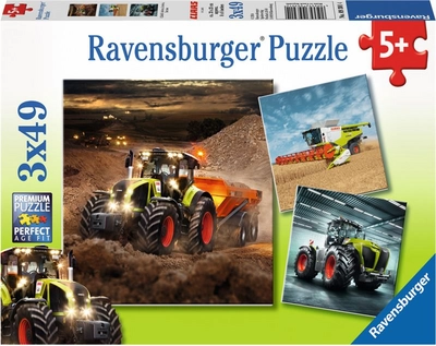Puzzel Ravensburger Claas Landbouwvoertuigen (147 stukjes)