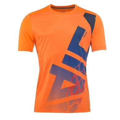 T-Shirt de Tennis HEAD Men Vision Radical Fluo Orange