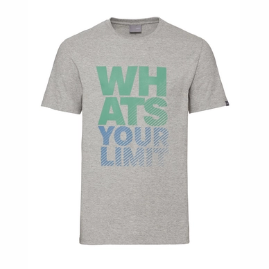 Tennisshirt HEAD Wyl Grey Melange Herren