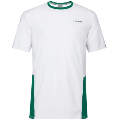 Vakantie forum bewaker Tennisshirt HEAD Men Club Tech White Green | Tennisplanet.nl