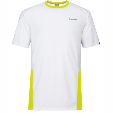 Tennisshirt HEAD Men Club Tech White Yellow