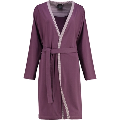 Badjas Cawö 813 Uni Kort Kimono Women Donkerrood