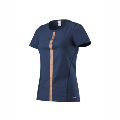 T-Shirt de Tennis HEAD Performance T Shirt Women Navy