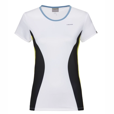 Tennis Shirt HEAD Women Mia White Yellow