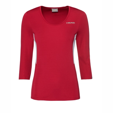 Tennisshirt HEAD Women Club Tech 3/4 Red